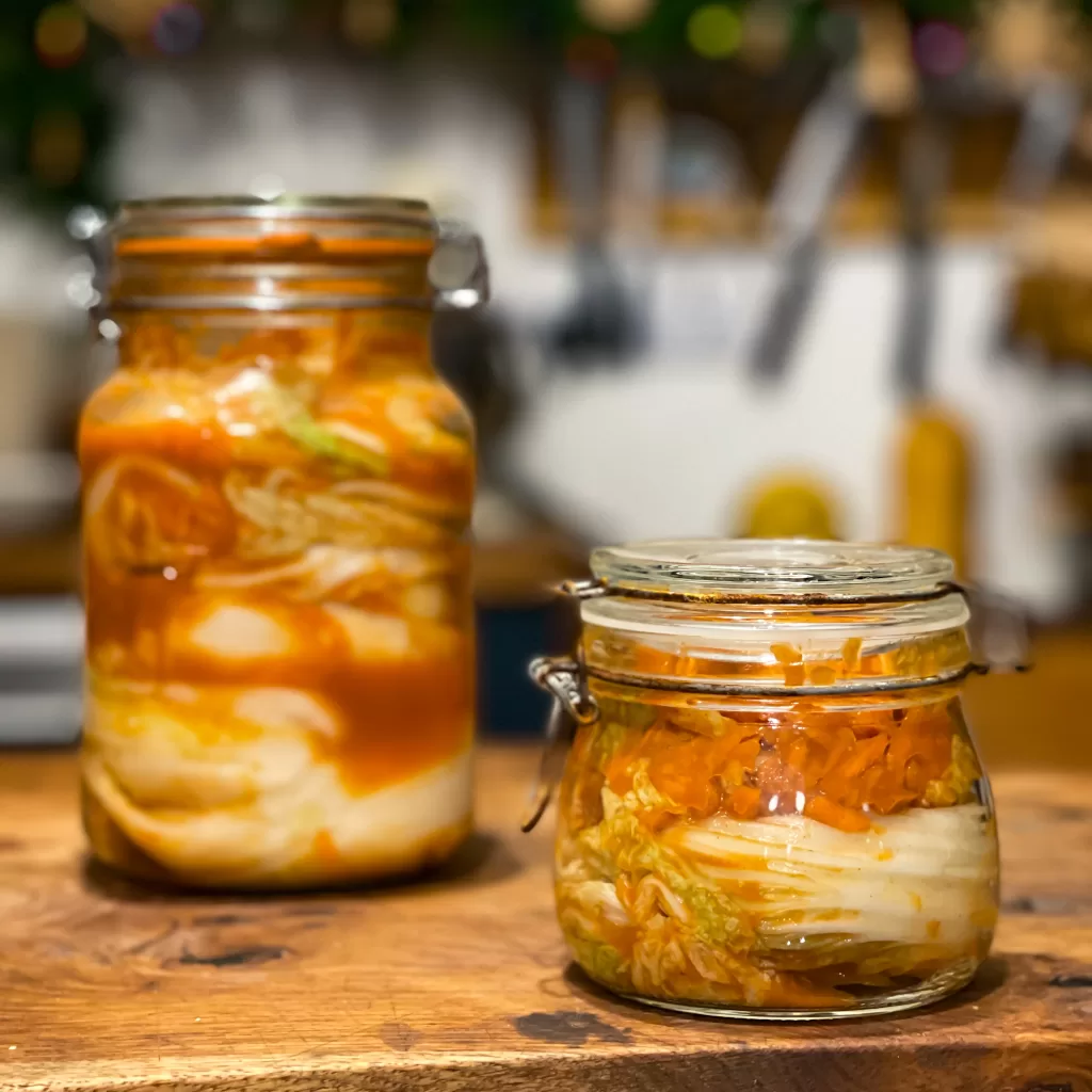 Our homegrown, homemade Kimchi recipe stages