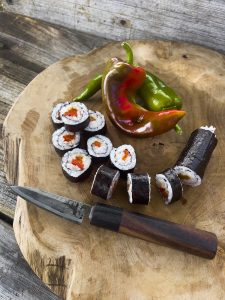 Sweet pepper Ajvarski LAH with sushi