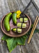 Cucumber 'Dar' with short crisp ridged fruit